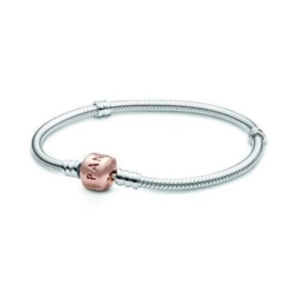 Pandora Moments 14K Rose Gold Plated Bracelet Bracelet - Picture 1 of 2